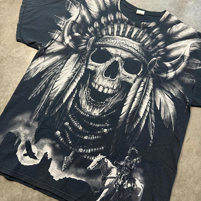 Native All Over Print Vintage Y2k Graphic T-Shirt  [COPY]