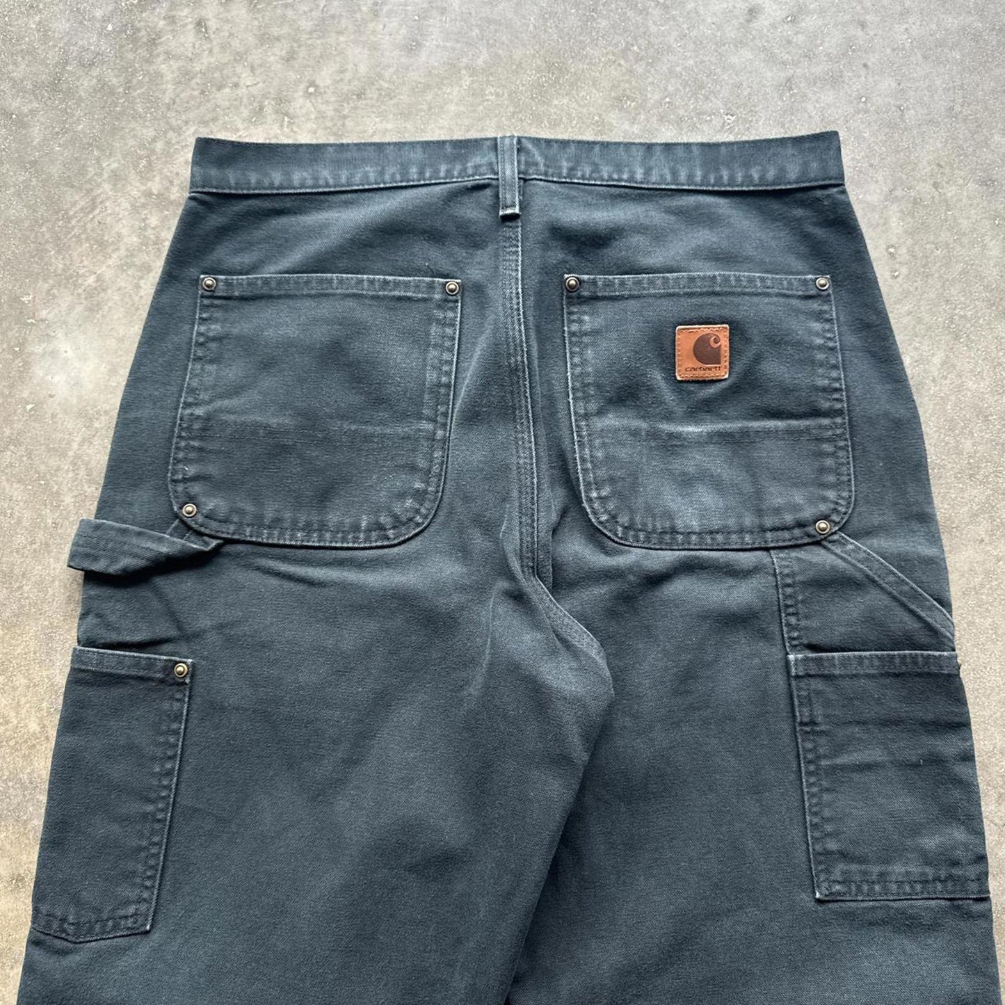 Black Carhartt Carpanter Double Knee Vintage Y2k Cargo Pants [COPY]