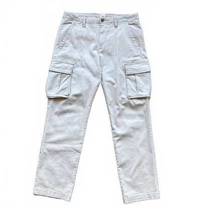 Gap cream straight leg cargo pants #y2kfashion # [COPY]