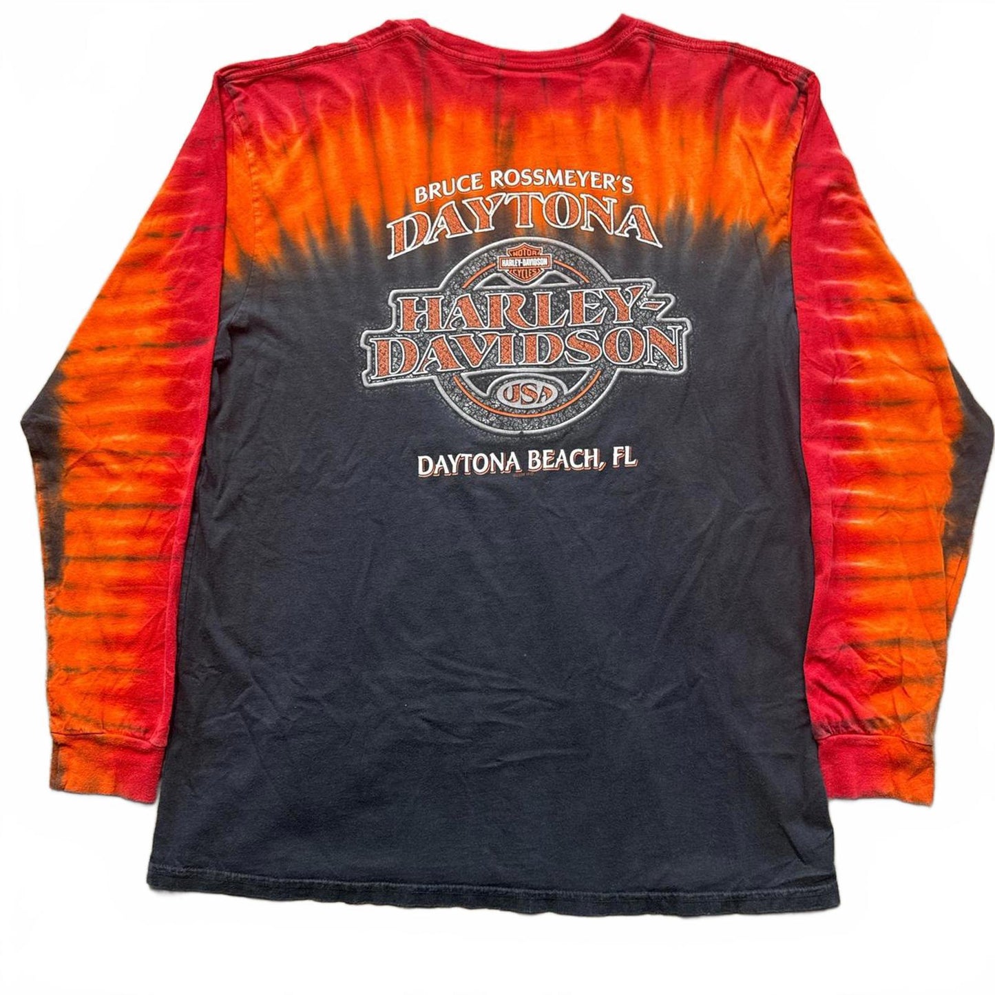 Harley Davidson Tie Dye Long Sleeve Y2k 2008 T-Shirt  [COPY]