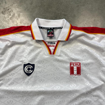 Peru 1990s Retro Football Jersey Futbol Jersey "Furia Roja"  [COPY]