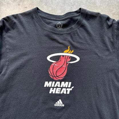 Miami Heat Adidas Black Long Sleeve T-Shirt  [COPY]