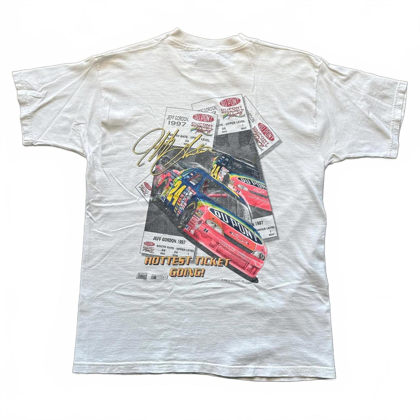 Jeff Gordon Vintage Nascar 1998 NASCAR Race Ticket T-Shirt [COPY]