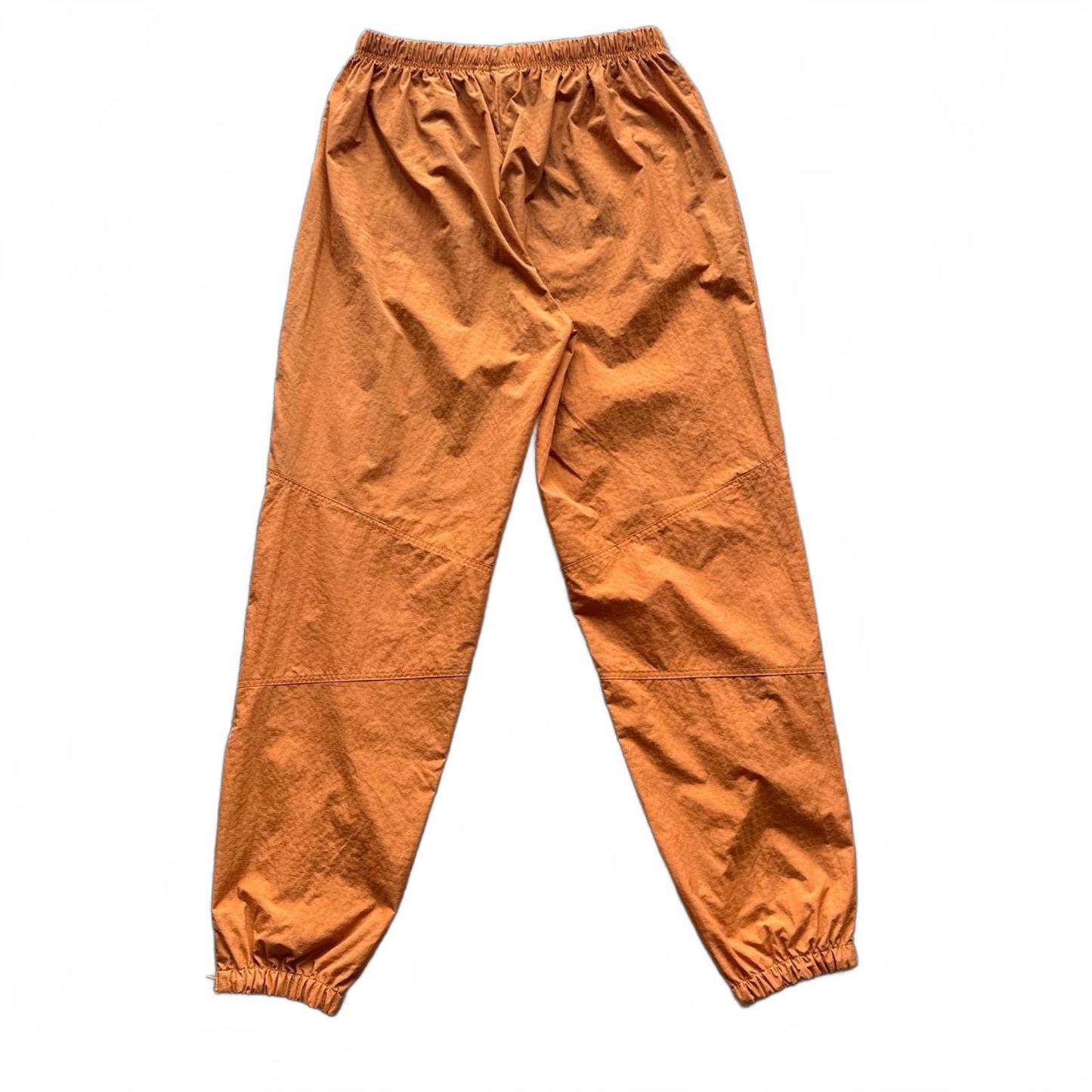 Actra Orange Nylon Track Pants Zippers On Leg Openings [COPY]