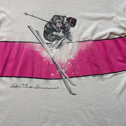 Ski The Pink Snow Vintage 80's Single Stitch 1989 T-Shirt [COPY]