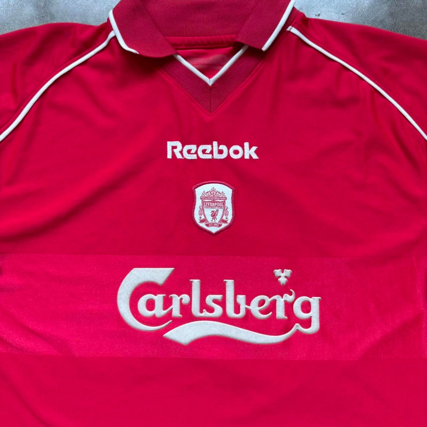 Reebok Liverpool Home 2000-2001 Retro Futbol Soccer Jersey  [COPY]