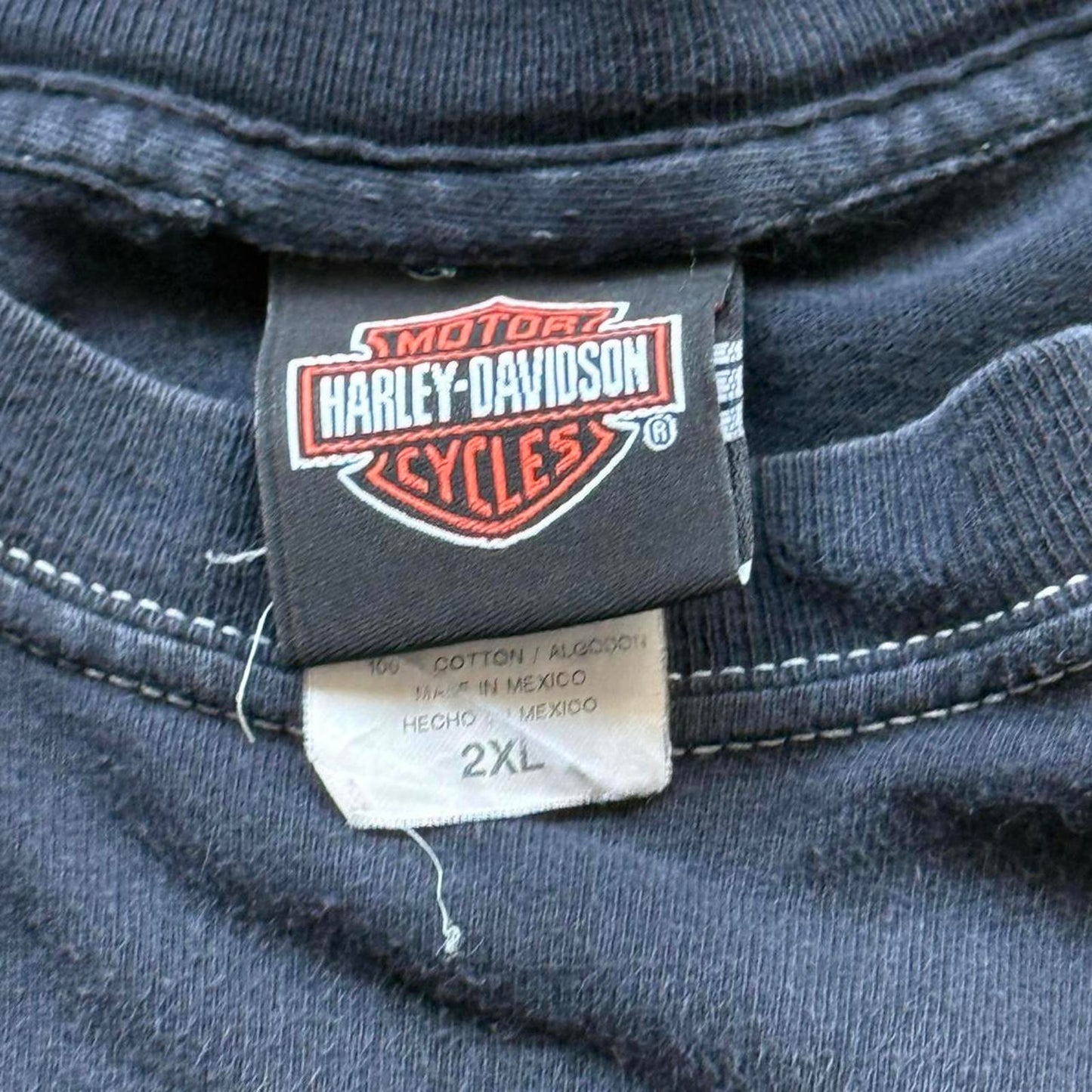 Harley-Davidson 2008 “105th anniversary skull” Y2K T-shirt [COPY]