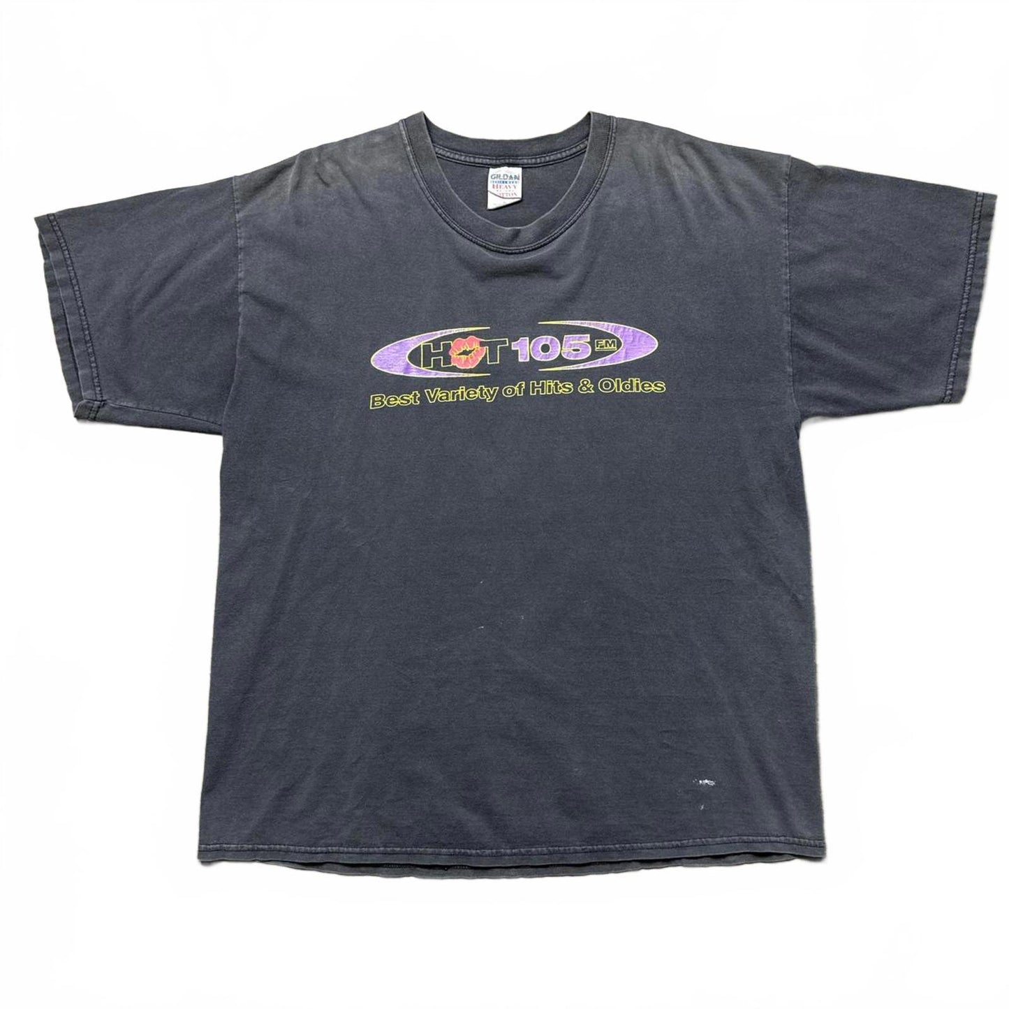 Hot 105 Fm Radio Music Faded Vintage 90's T-Shirt [COPY]