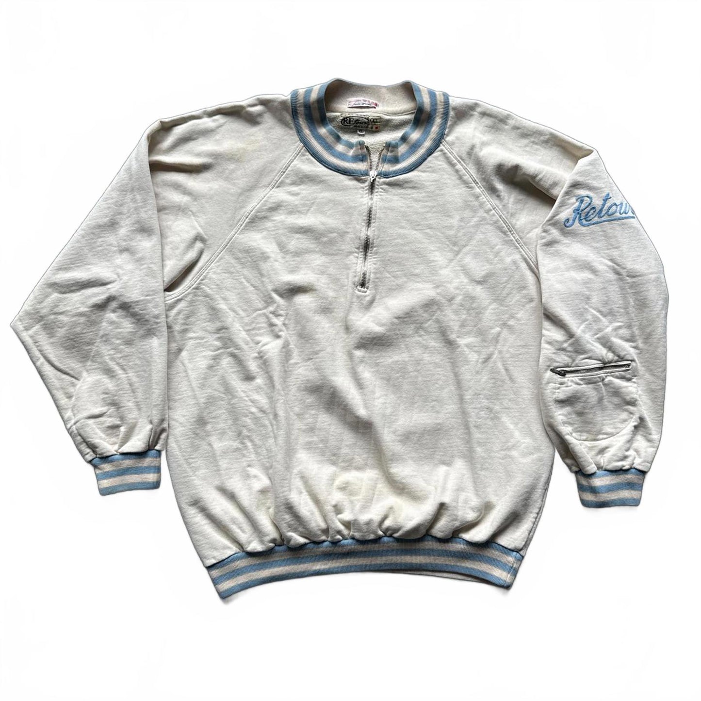Italian Retour 90’s Vintage 1/4 Zip Up Sweater Sleeve Pocket [COPY]