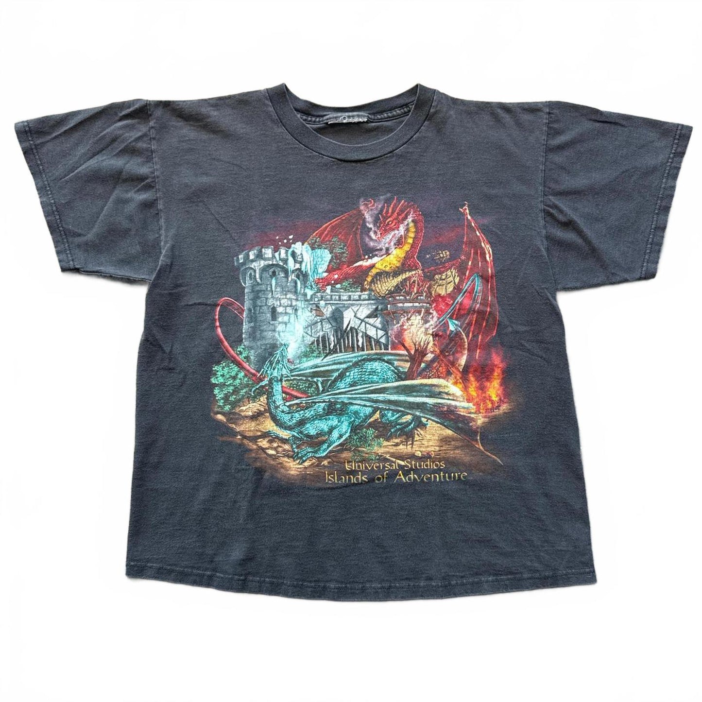 Dueling Dragons Universal Studios Vintage 1999 Faded T-Shirt [COPY]