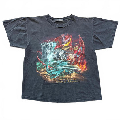 Dueling Dragons Universal Studios Vintage 1999 Faded T-Shirt [COPY]