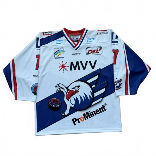 OWAYO 2012-2013 Alder Mannheim Away German #7 Hockey Jersey  [COPY]