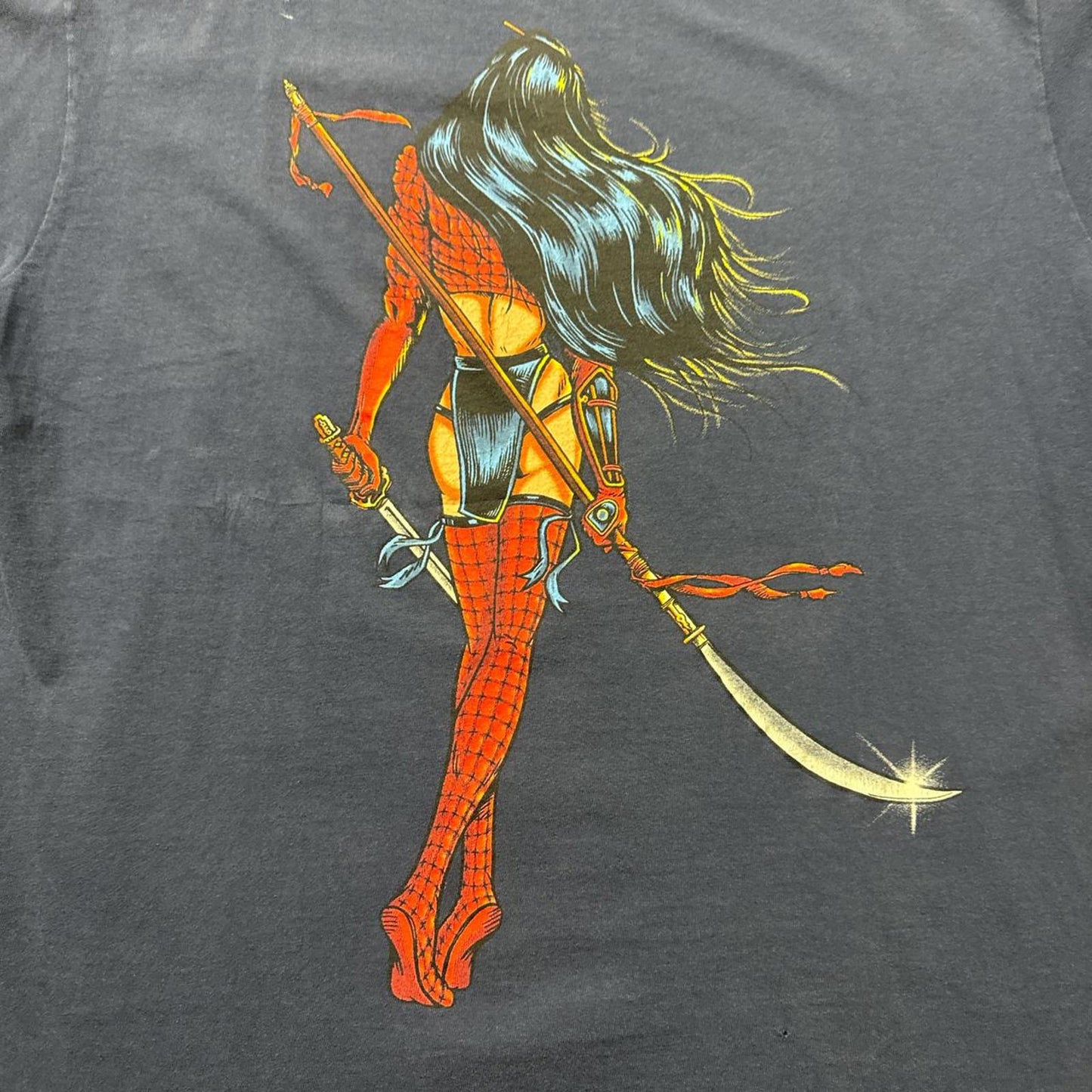 Shi Lady Death Crusade Comics 1997 Vintage Ninja T-Shirt  [COPY]