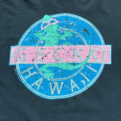 Happy T-Shirts Inc “Hawaii Gecko” Mock Neck Vintage T-shirt  [COPY]