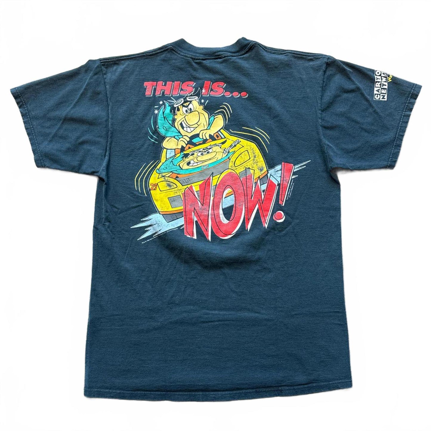 Faded Cartoon Network Wacky Races Flinstones 90's T-Shirt [COPY]