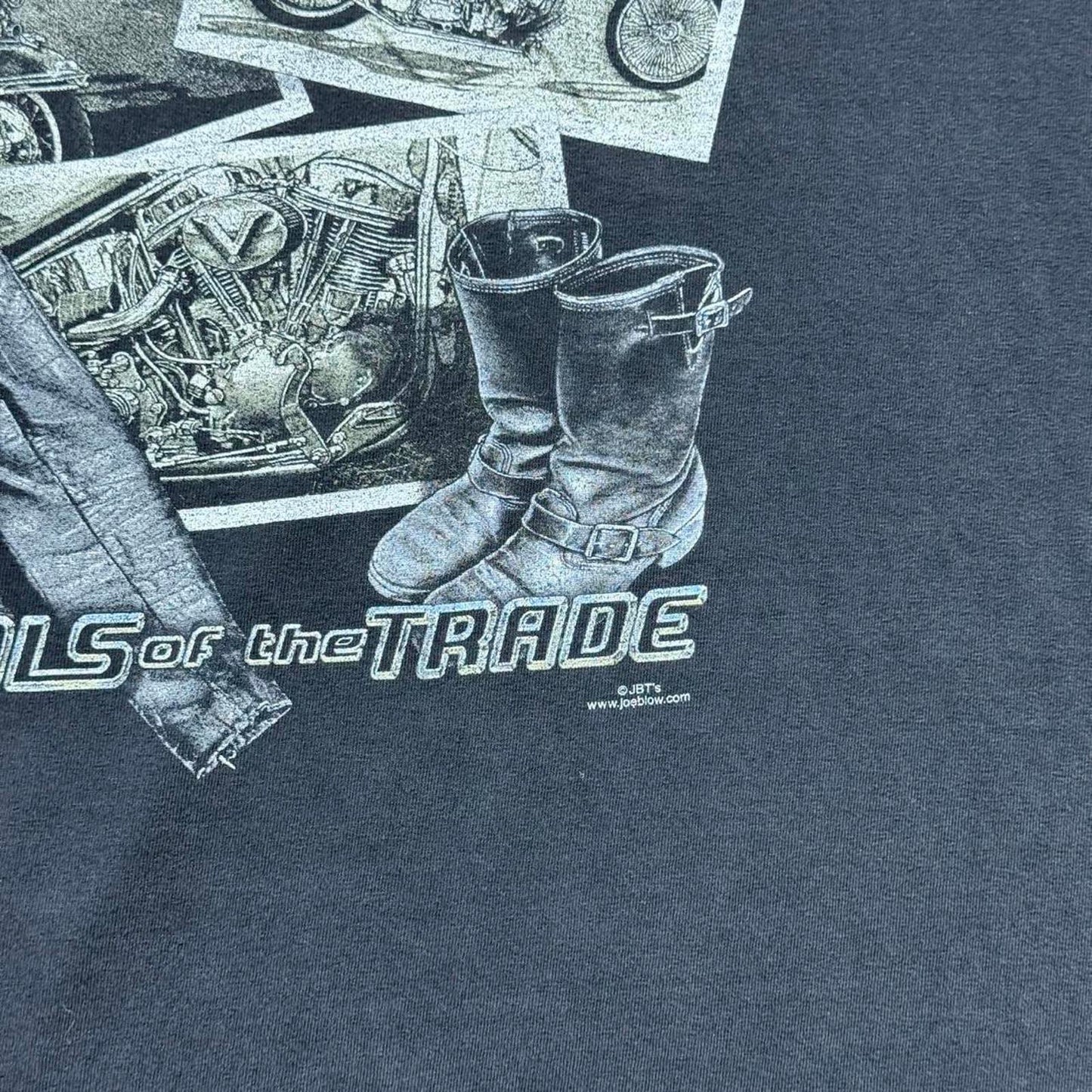 Motorcycle “Tools Of The Trade” Y2K Faded Graphic T-shirt [COPY]