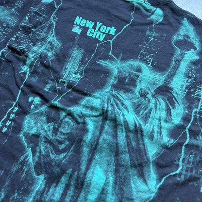 New York City Statue Of Liberty All-Over Print Faded T-shirt [COPY]