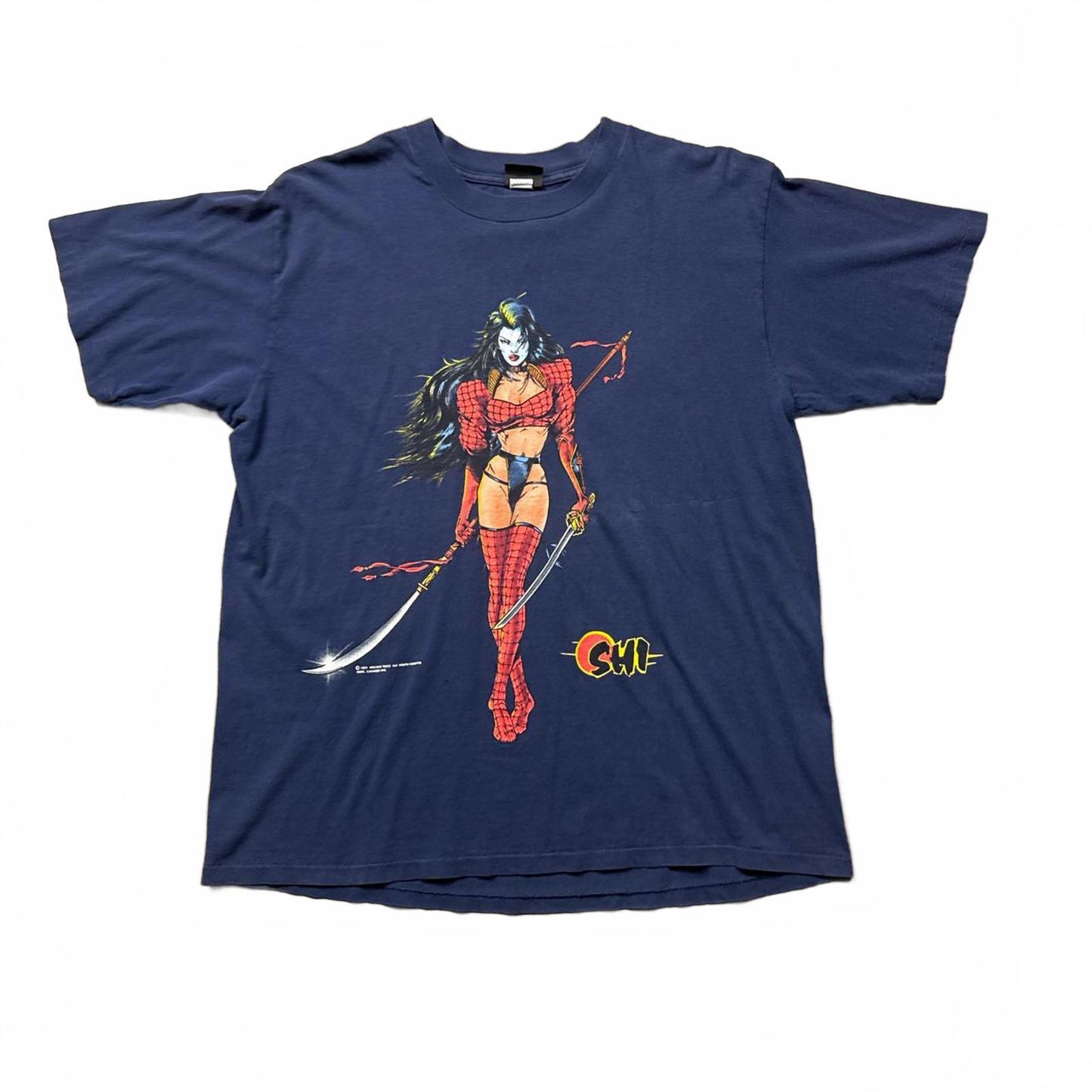 Shi Lady Death Crusade Comics 1997 Vintage Ninja T-Shirt  [COPY]