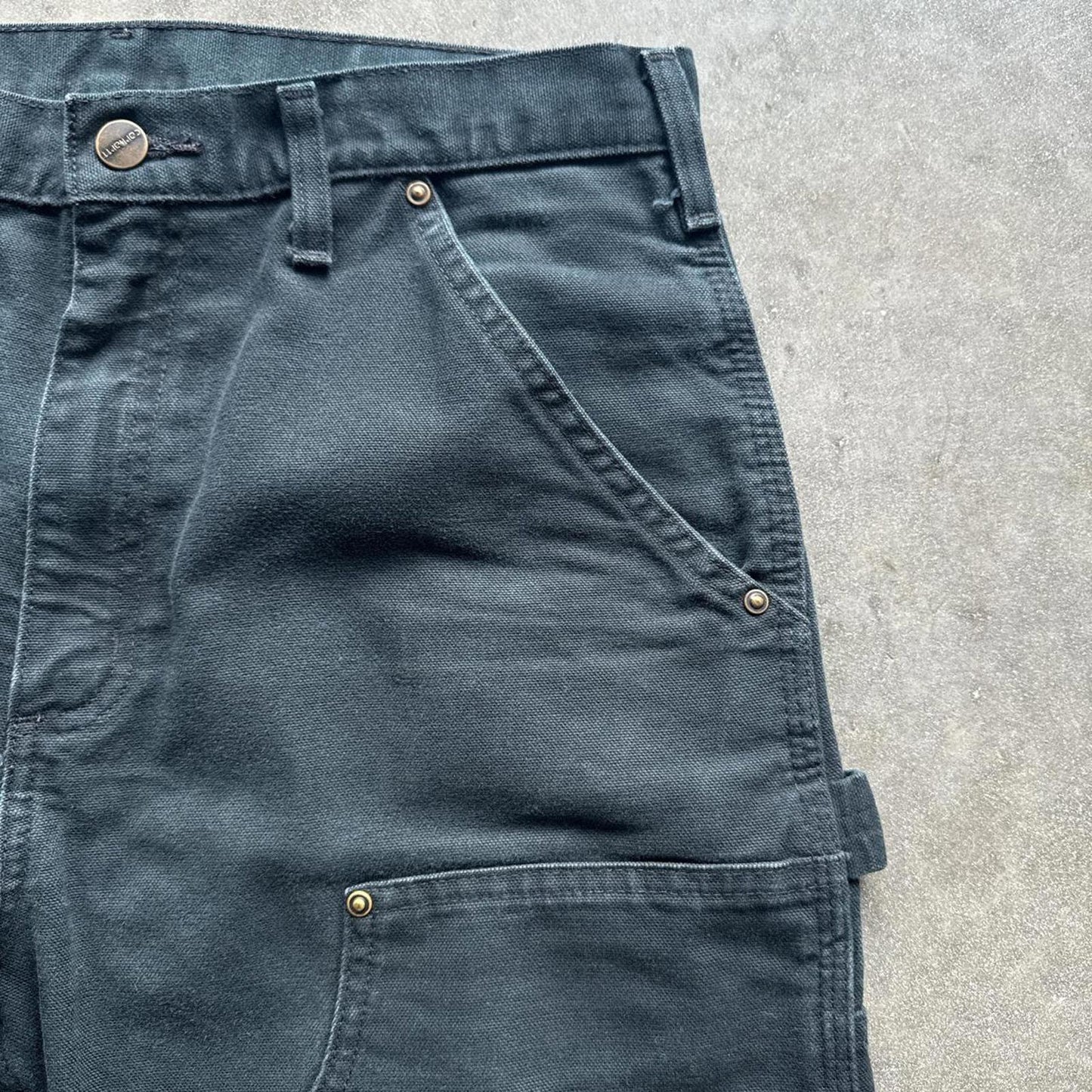 Black Carhartt Carpanter Double Knee Vintage Y2k Cargo Pants [COPY]