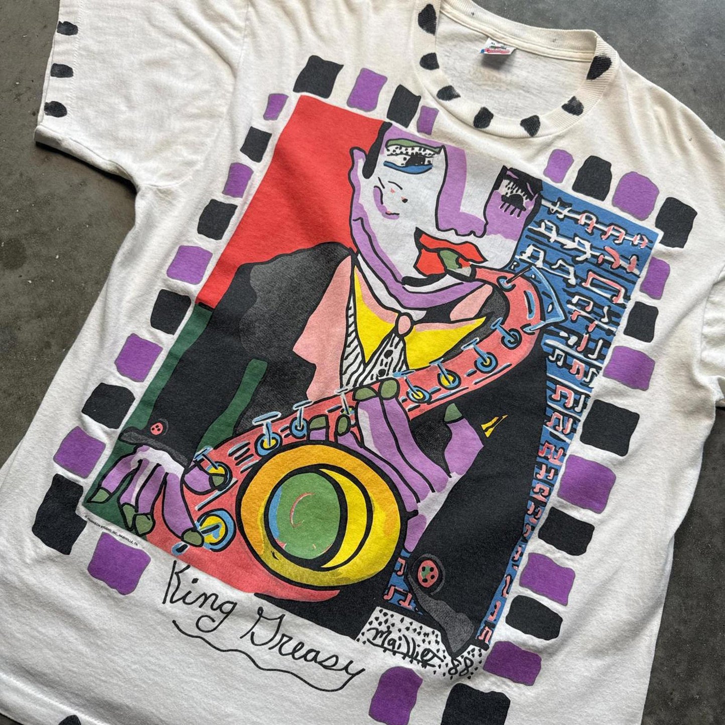 Myles Maillie "King Dreasy" Music Jazz Pop 1988 T-Shirt [COPY]