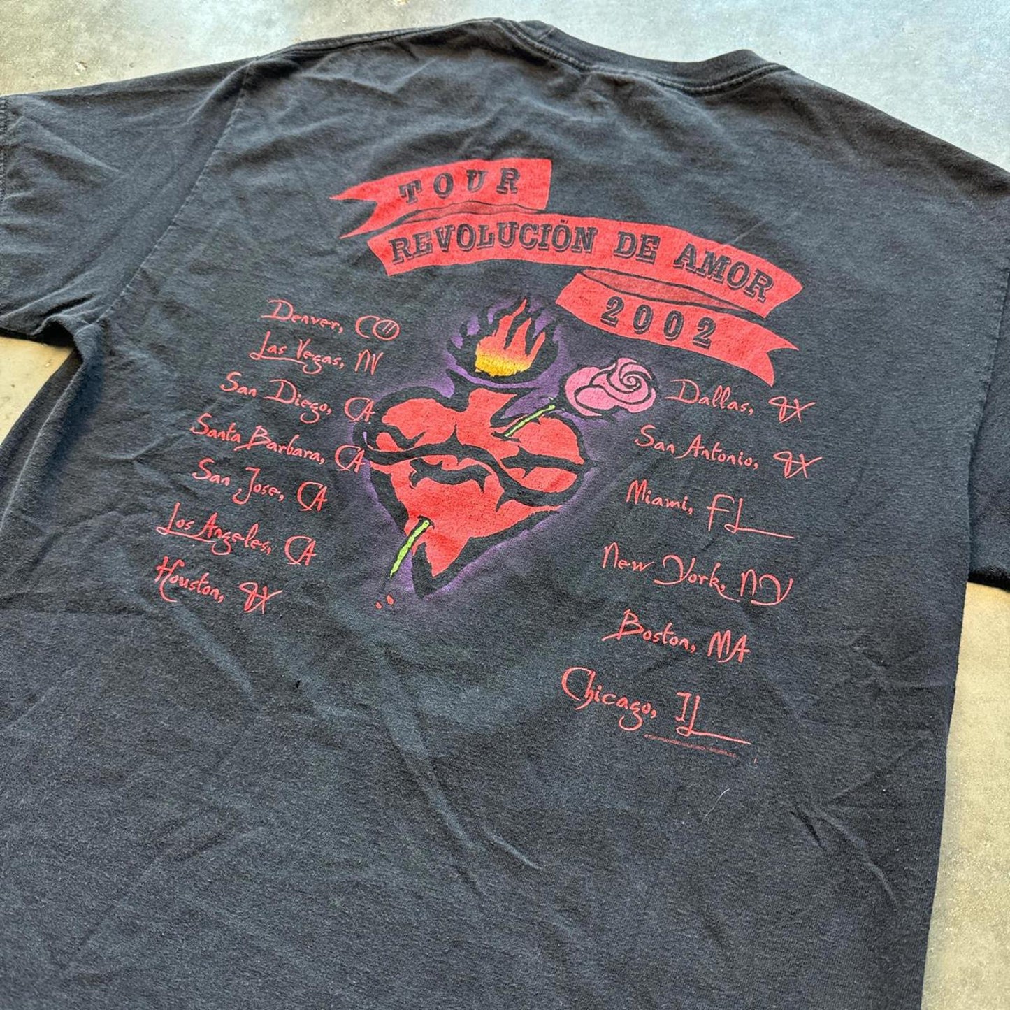 Vintage Y2k Rock Band Maná 2002 Tour Graphic T-Shirt [COPY]