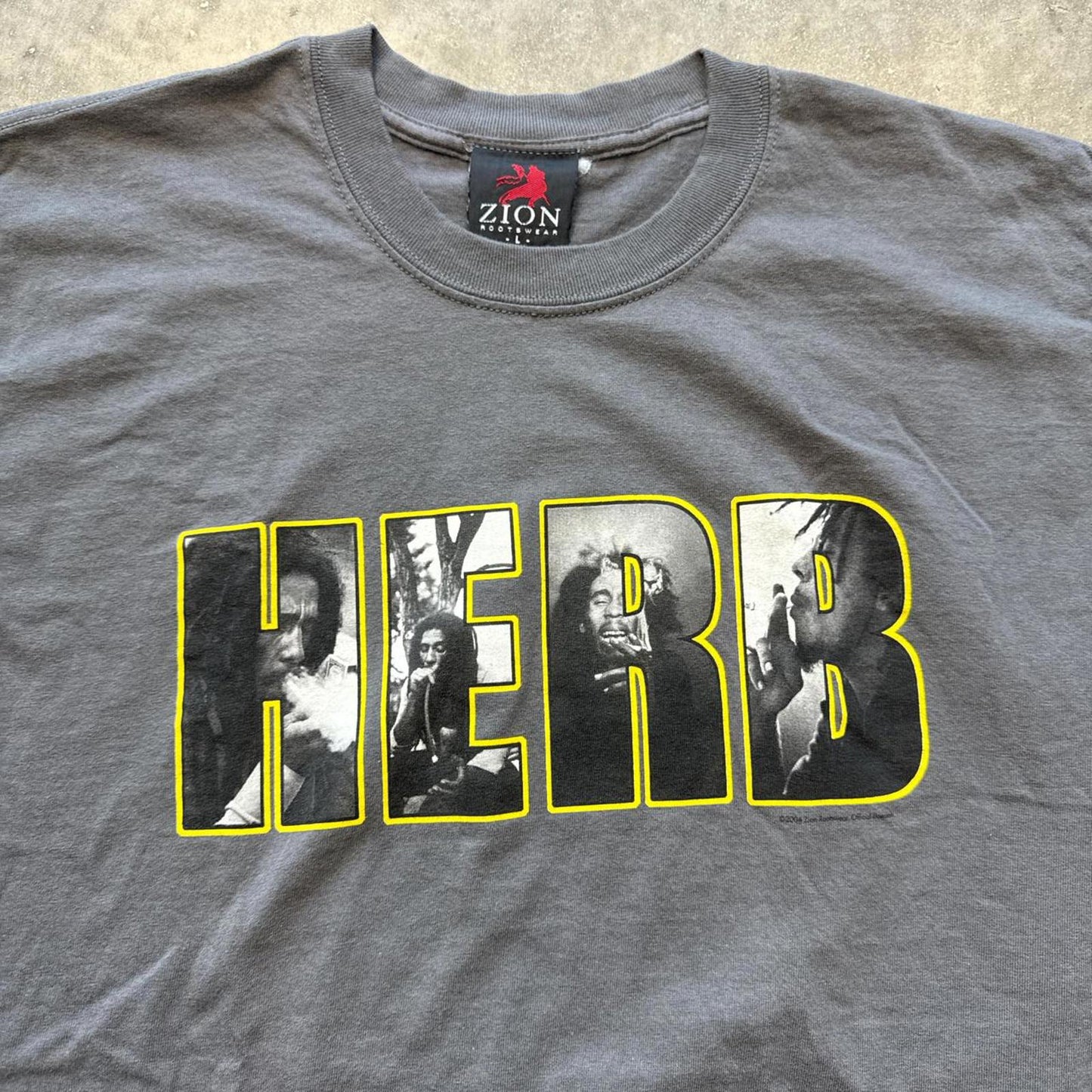 Herb Vintage 2000's Grey Zion Graphic T-Shirt [COPY]