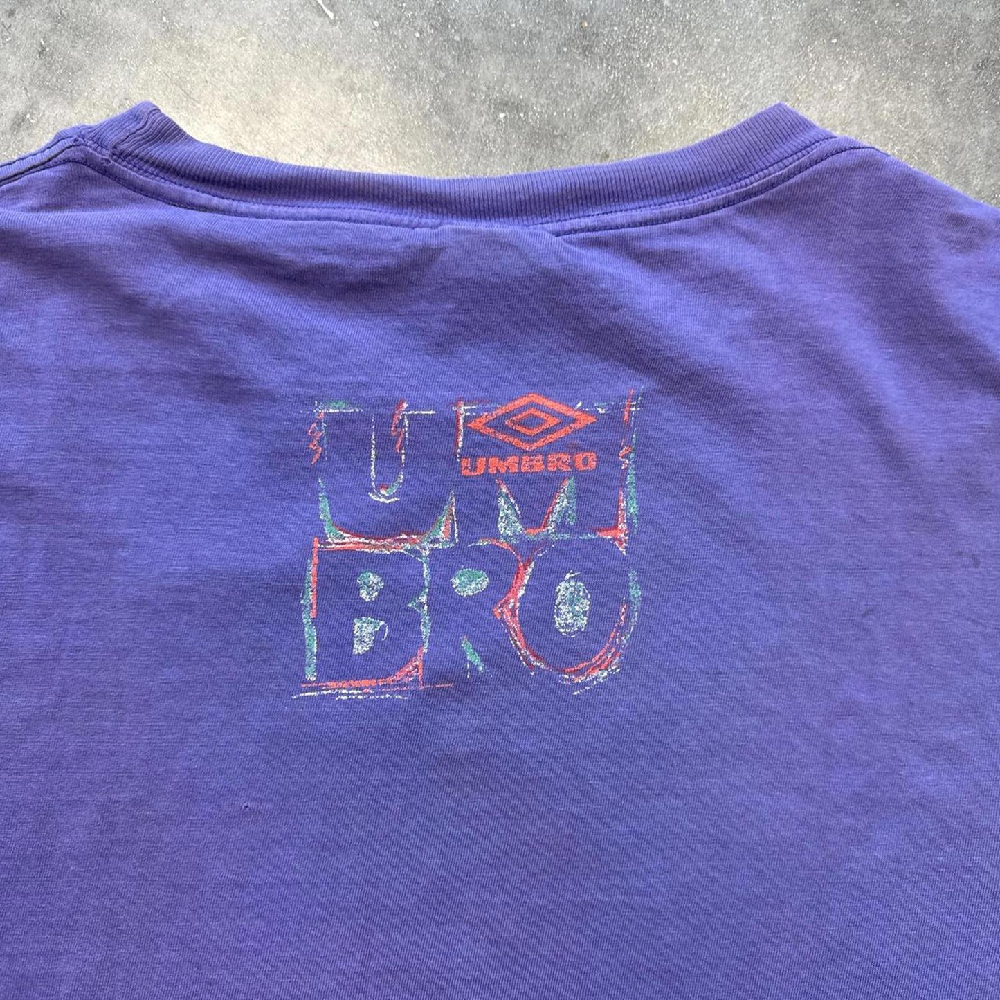 Umbro Purple Vintage 90's Single Stitch Soccer T-Shirt [COPY]