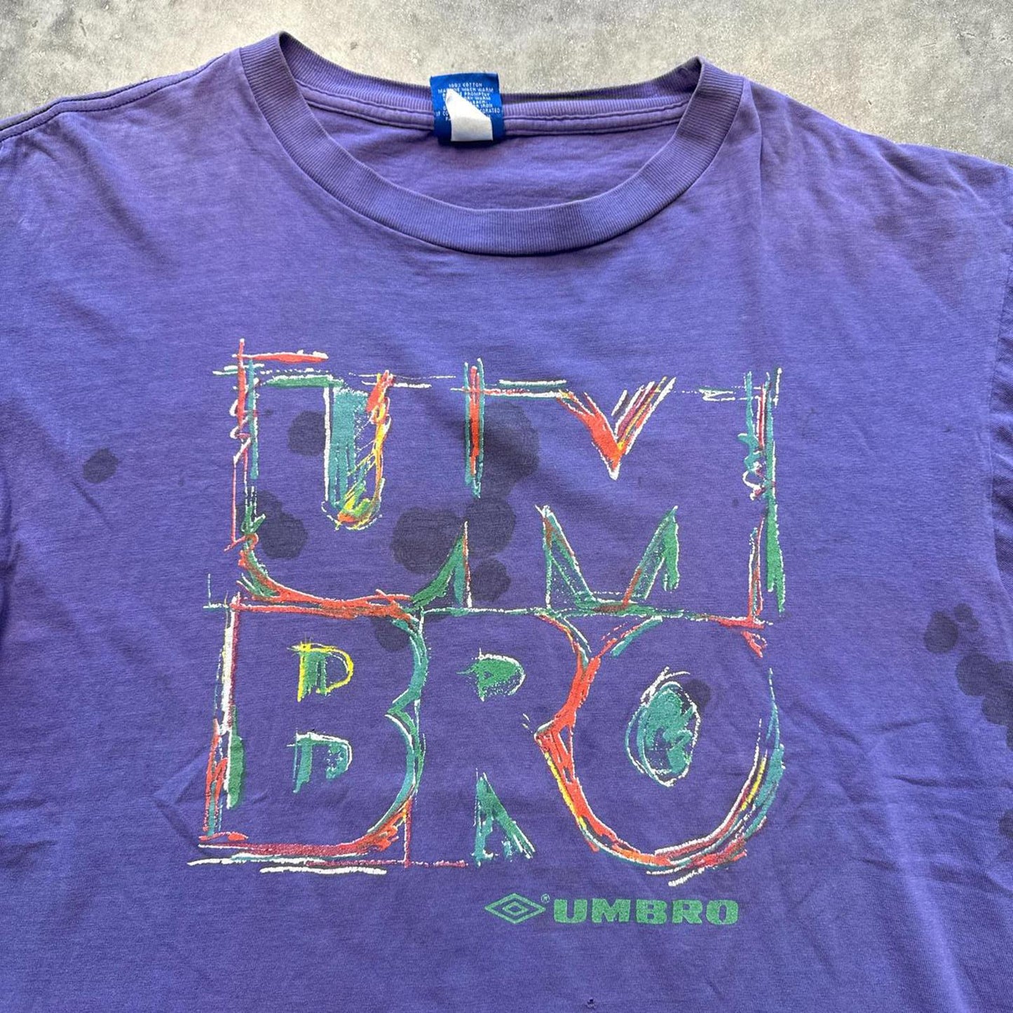 Umbro Purple Vintage 90's Single Stitch Soccer T-Shirt [COPY]