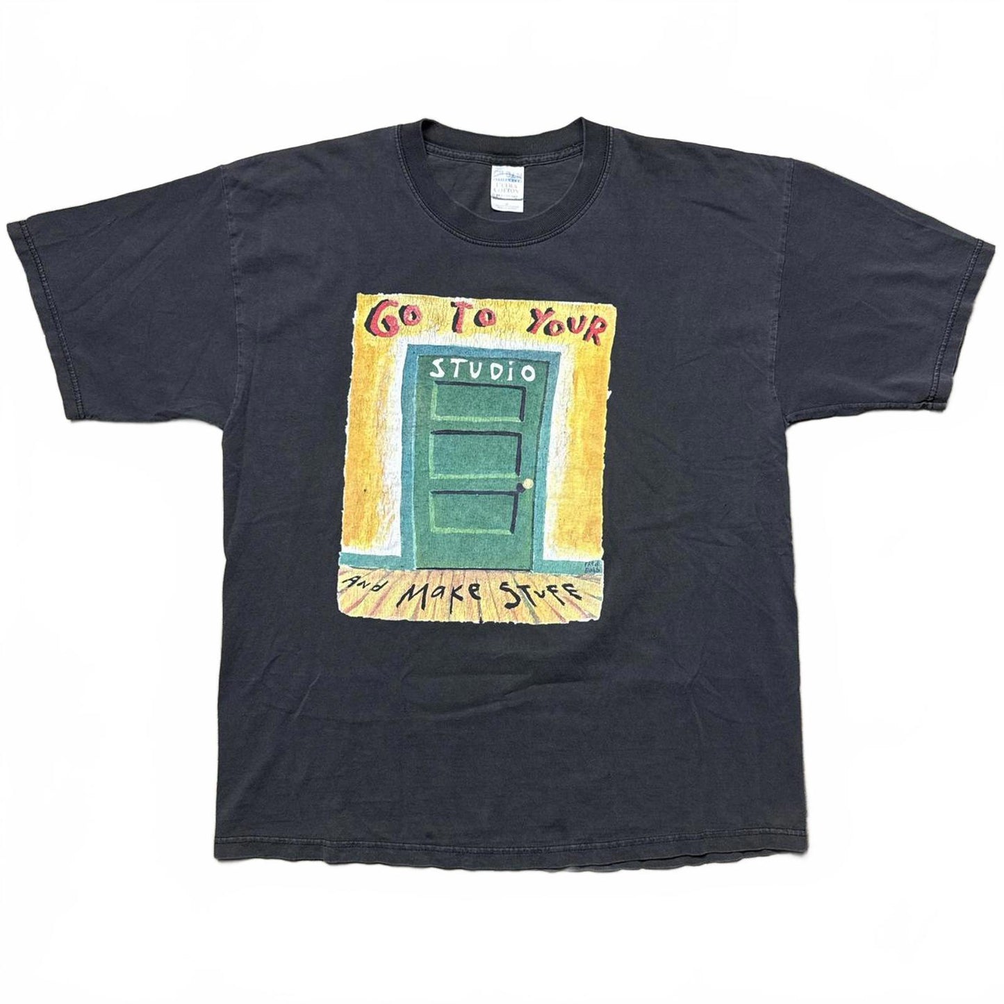 Black Go To Your Studio And Make Stuff Vintage Y2k T-Shirt [COPY]