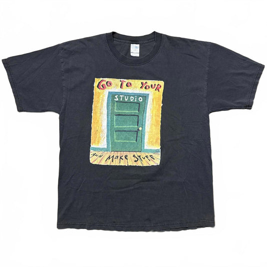 Black Go To Your Studio And Make Stuff Vintage Y2k T-Shirt [COPY]