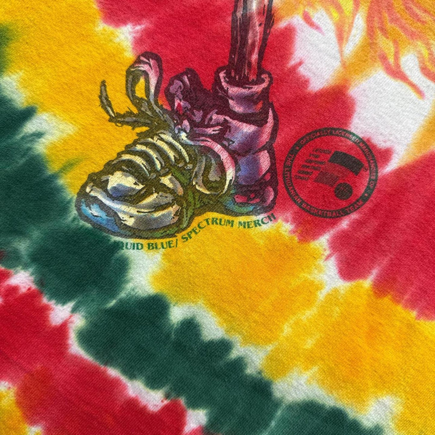 Lithuania Liquid Blue Spectrum Basketball Team 90's T-Shirt [COPY]