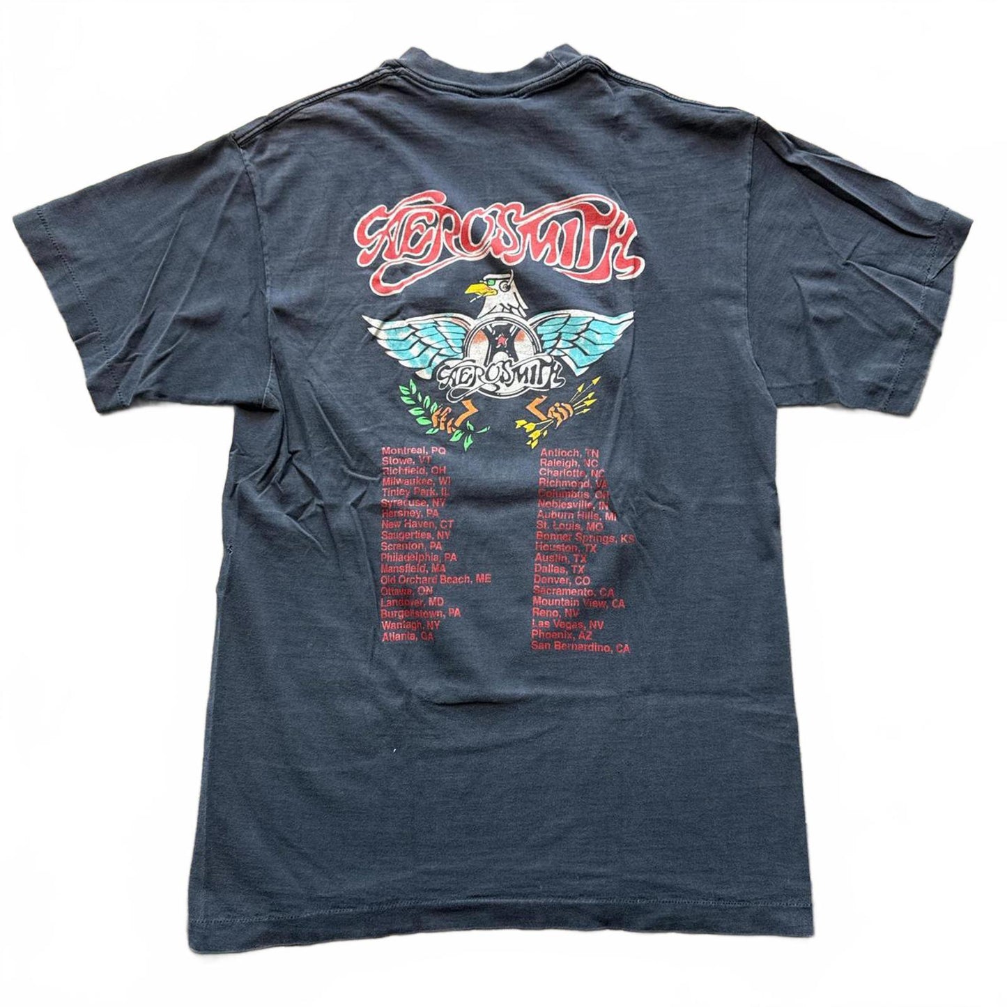 Aerosmith "Aero Smith One " Vintage 90's Band Faded T-Shirt [COPY]