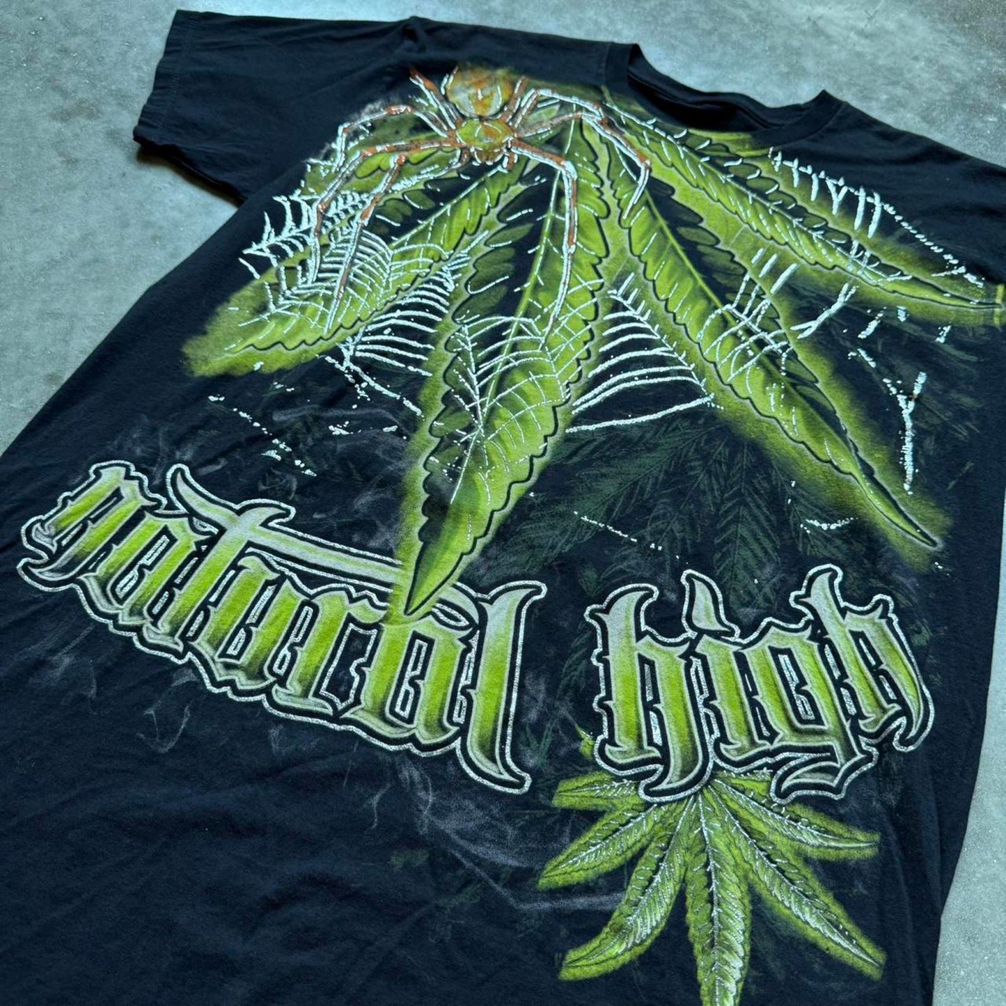 Weed & Spider “Natural High” Y2K Graphic T-shirt  [COPY]
