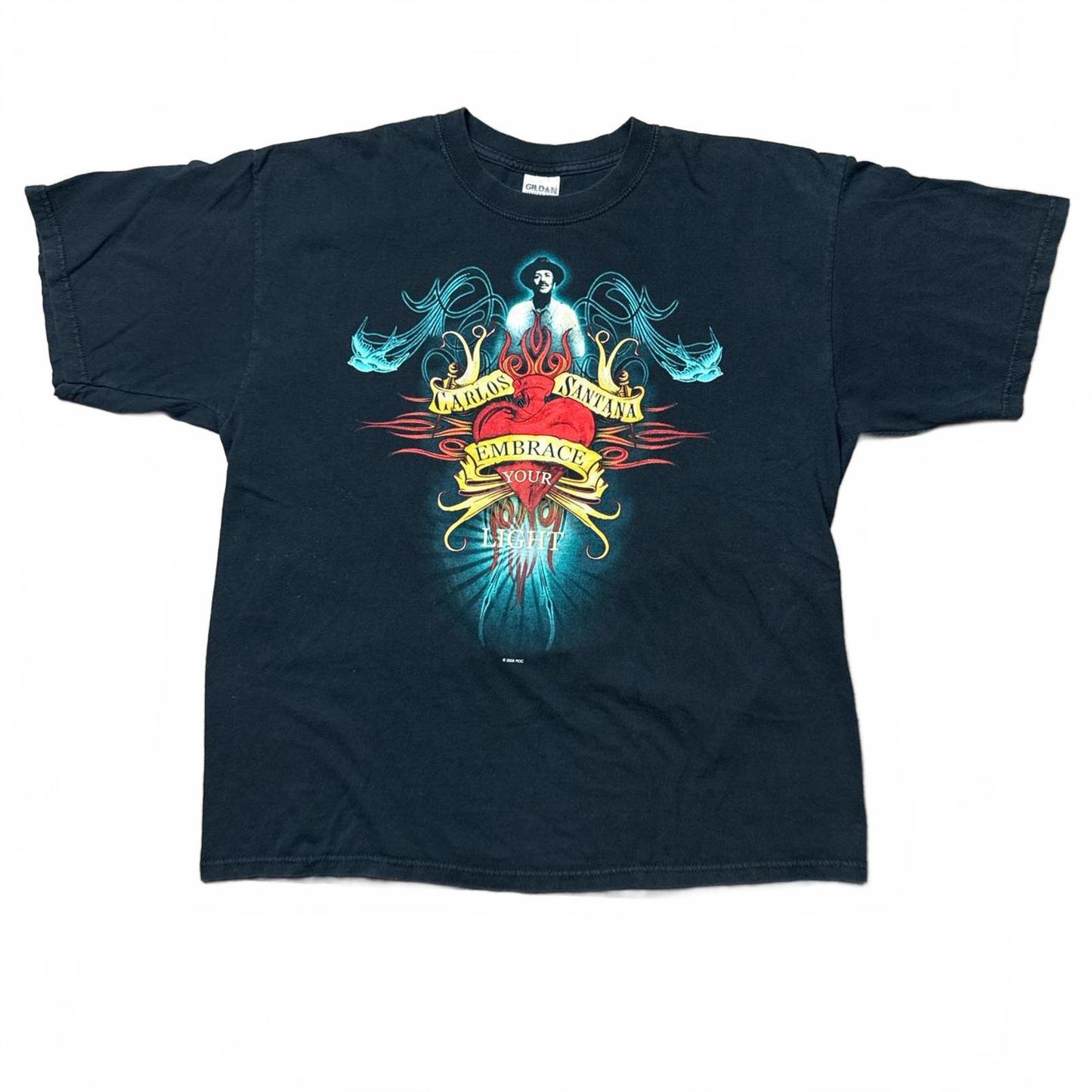 Carlos Santana Embrace Your Light 2005 Tour Y2k T-Shirt [COPY]
