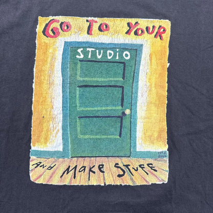 Black Go To Your Studio And Make Stuff Vintage Y2k T-Shirt [COPY]