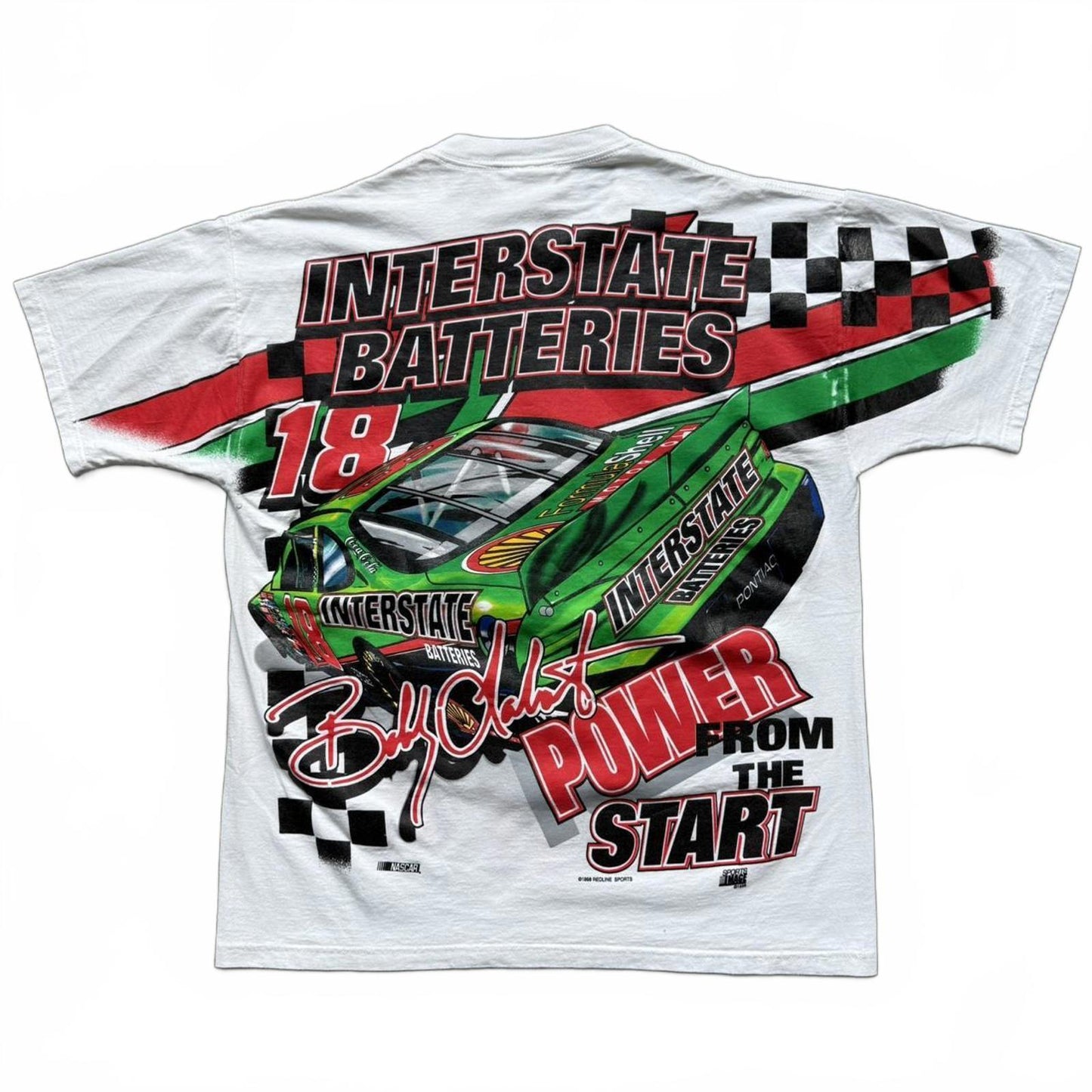 Licensed NASCAR Bobby Labonte 1998 AOP Vintage 90's T-shirt  [COPY]