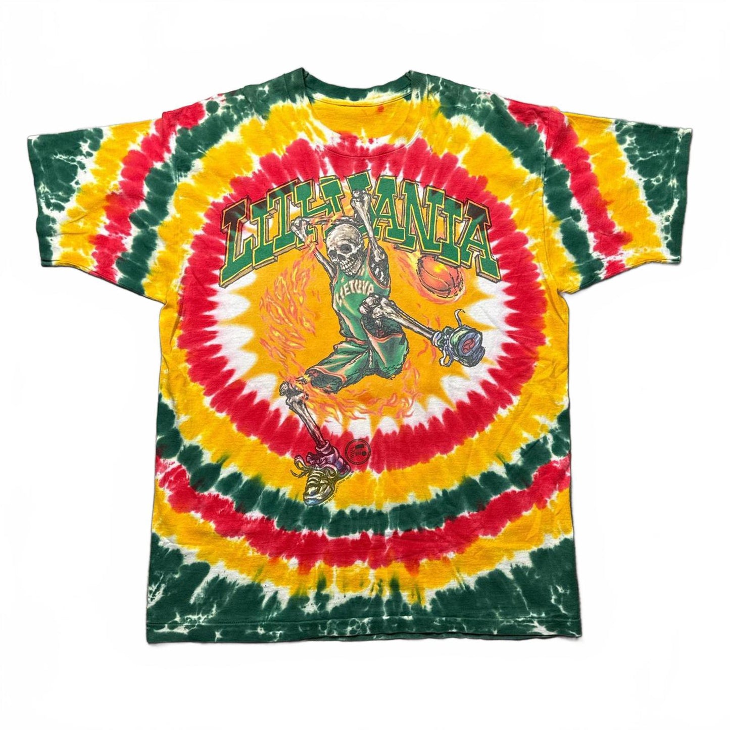 Lithuania Liquid Blue Spectrum Basketball Team 90's T-Shirt [COPY]