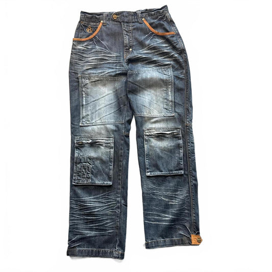 Eight 732 Vintage 90's Cargo Denim Jeans & Multiple Pockets [COPY]