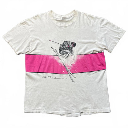 Ski The Pink Snow Vintage 80's Single Stitch 1989 T-Shirt [COPY]