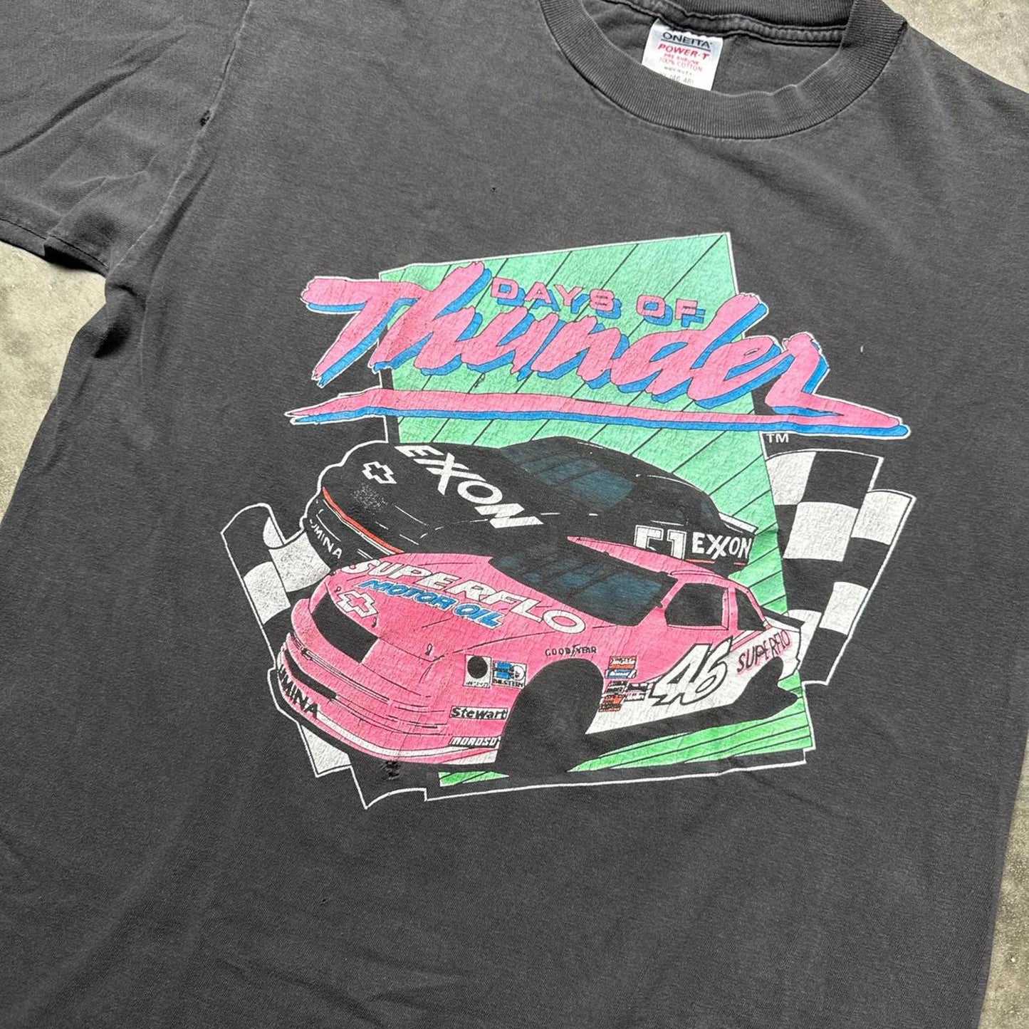 Days Of Thunder 90's Nascar Racing Vintage Faded T-Shirt [COPY]