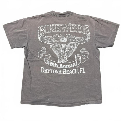 Daytona 1999 Bike Week Motorcyle Faded 90's T-Shirt  [COPY]