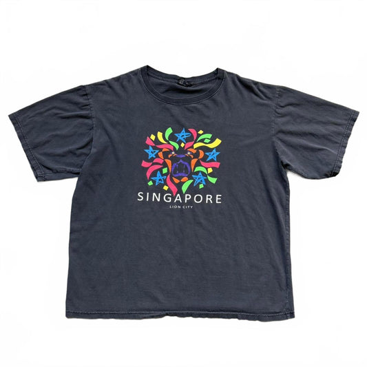 Singapore "Lion City” Faded Vintage Y2K Graphic T-shirt [COPY]