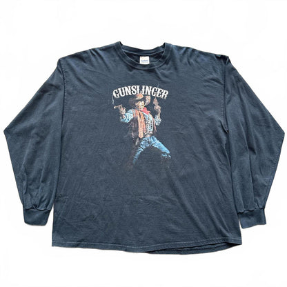 Gunslinger Cowboy Skeleton Horror Graphic Vintage Y2k TShirt [COPY]