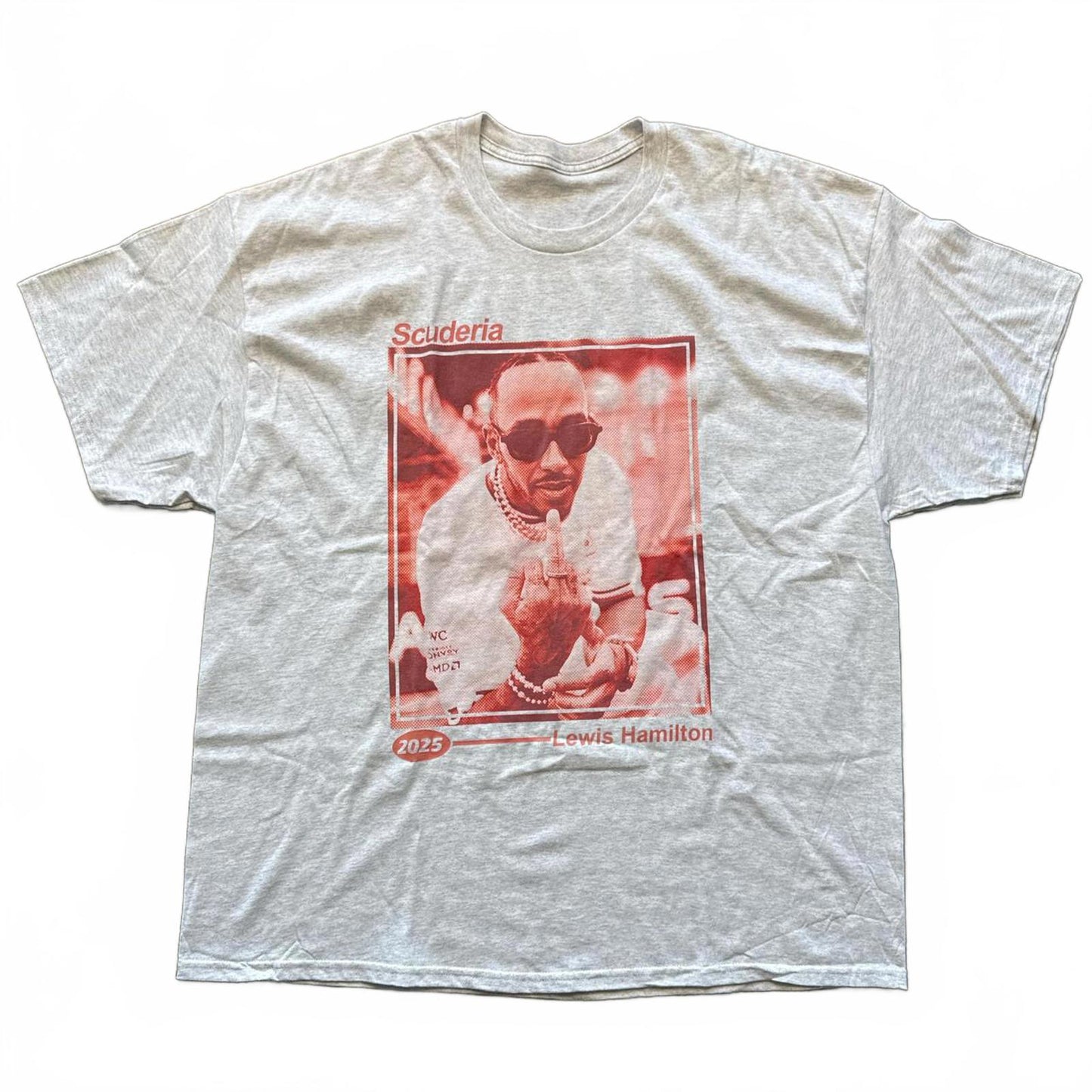 Lewis Hamilton Escuderia Middle Finger Formula 1 T-Shirt [COPY]