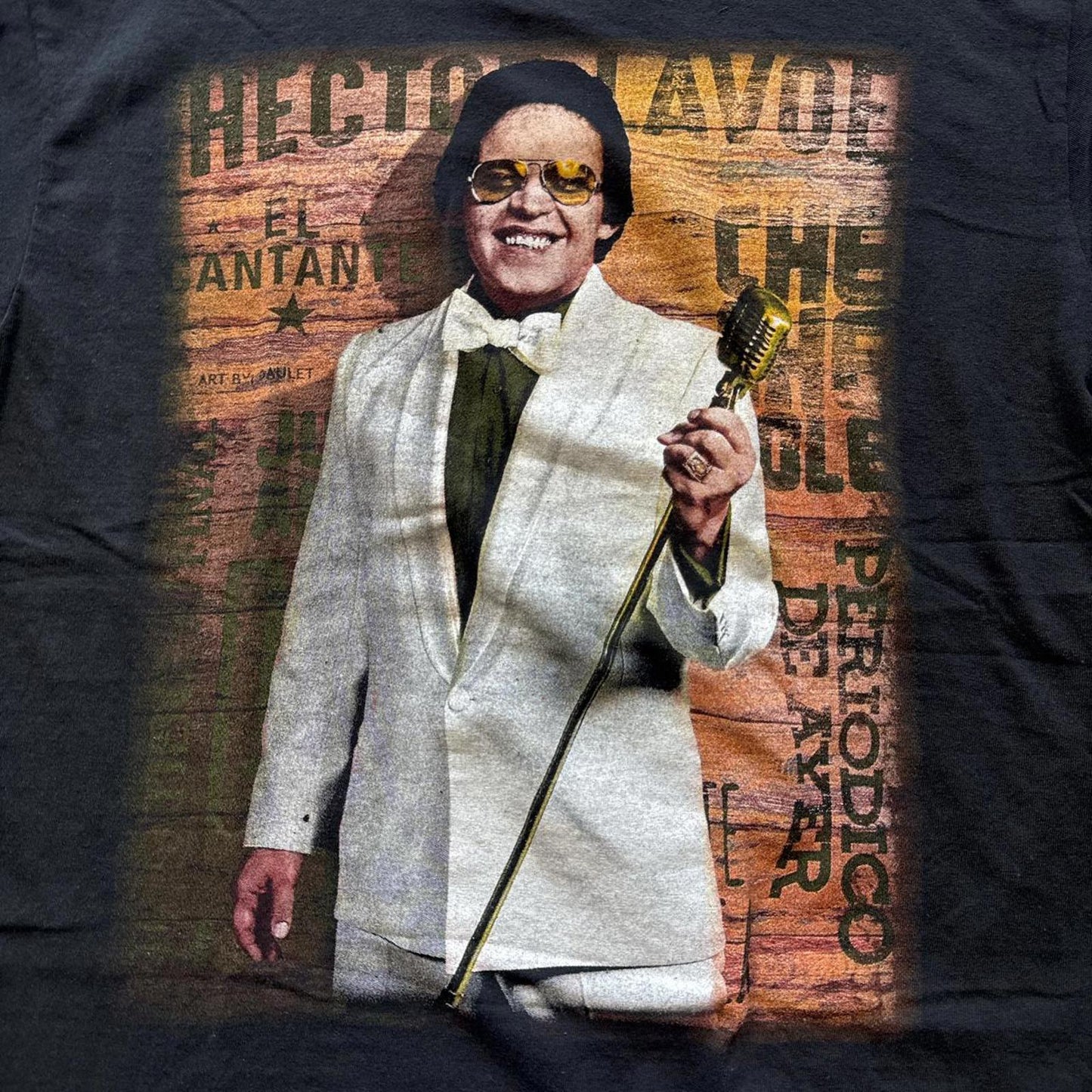 Hector Lavoe "El Cantante" Black Vintage Y2k T-shirt  [COPY]