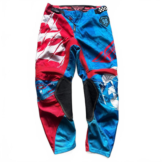 Blue and red MX dirt bike pants #motocross Fly Racing  [COPY]