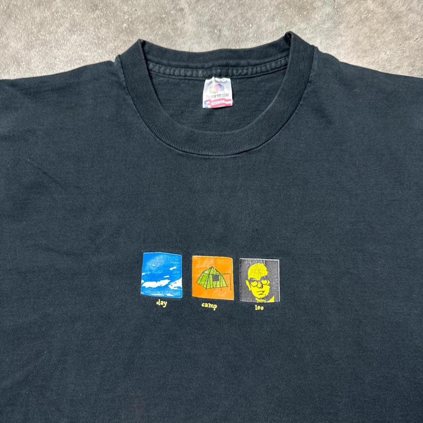 Black vintage 90s Streetwear Fruit Of The Loom T-Shirt [COPY]