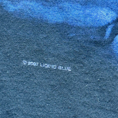 Blue Vintage Y2K “Dragons” Graphic T-shirt [COPY]