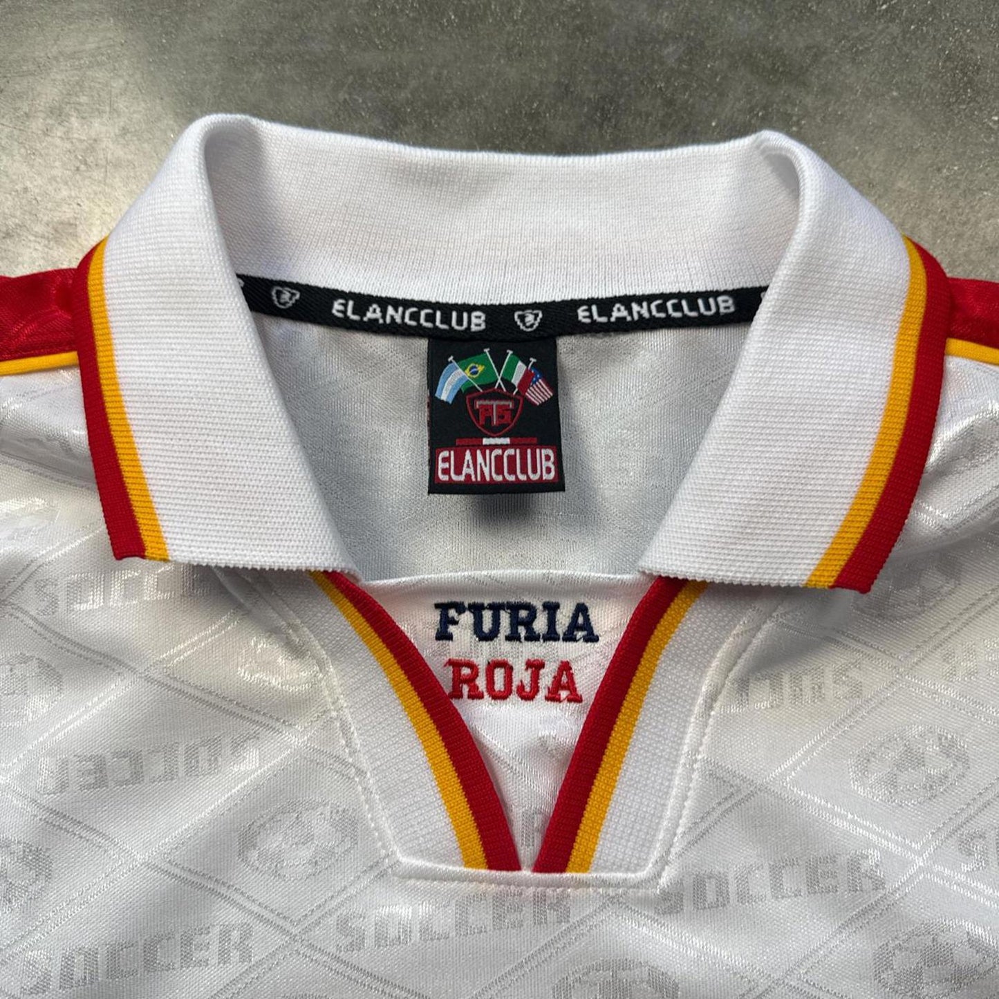 Peru 1990s Retro Football Jersey Futbol Jersey "Furia Roja"  [COPY]