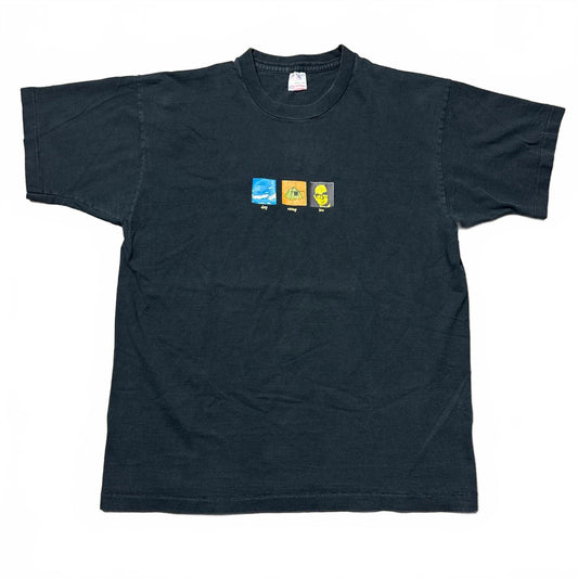 Black vintage 90s Streetwear Fruit Of The Loom T-Shirt [COPY]